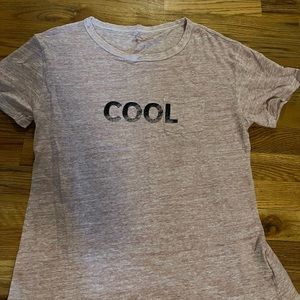 Pink linen “cool” t-shirt
